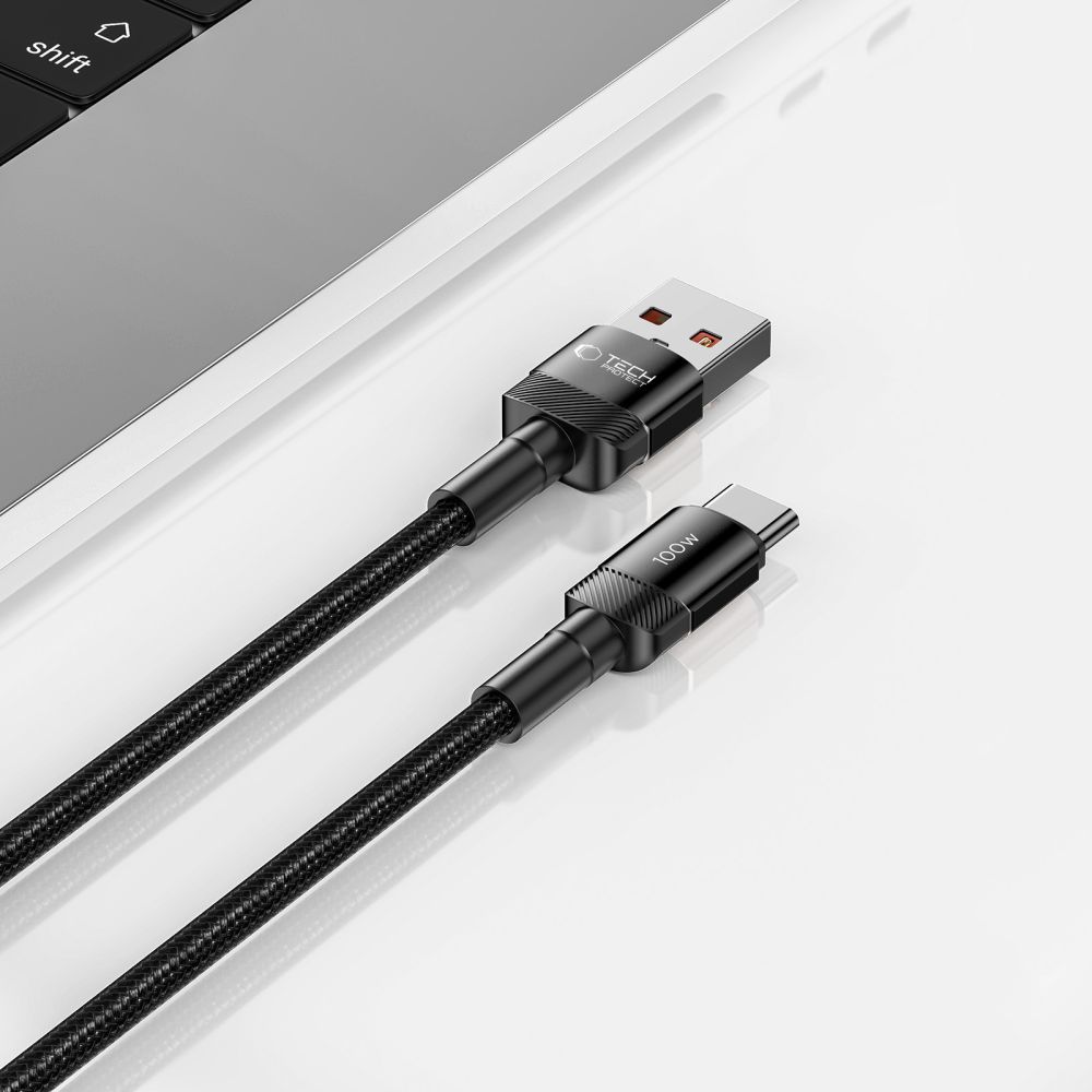 Tech-Protect Tech-Protect 100W/5A 1m USB-C Kabel UltraBoost Evo Svart