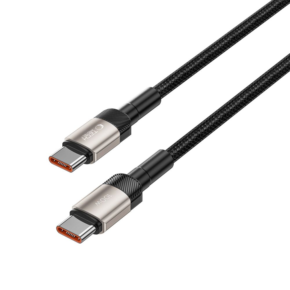 Tech-Protect 100W/5A 1m PD USB-C - USB-C Kabel UltraBoost Evo Titanium