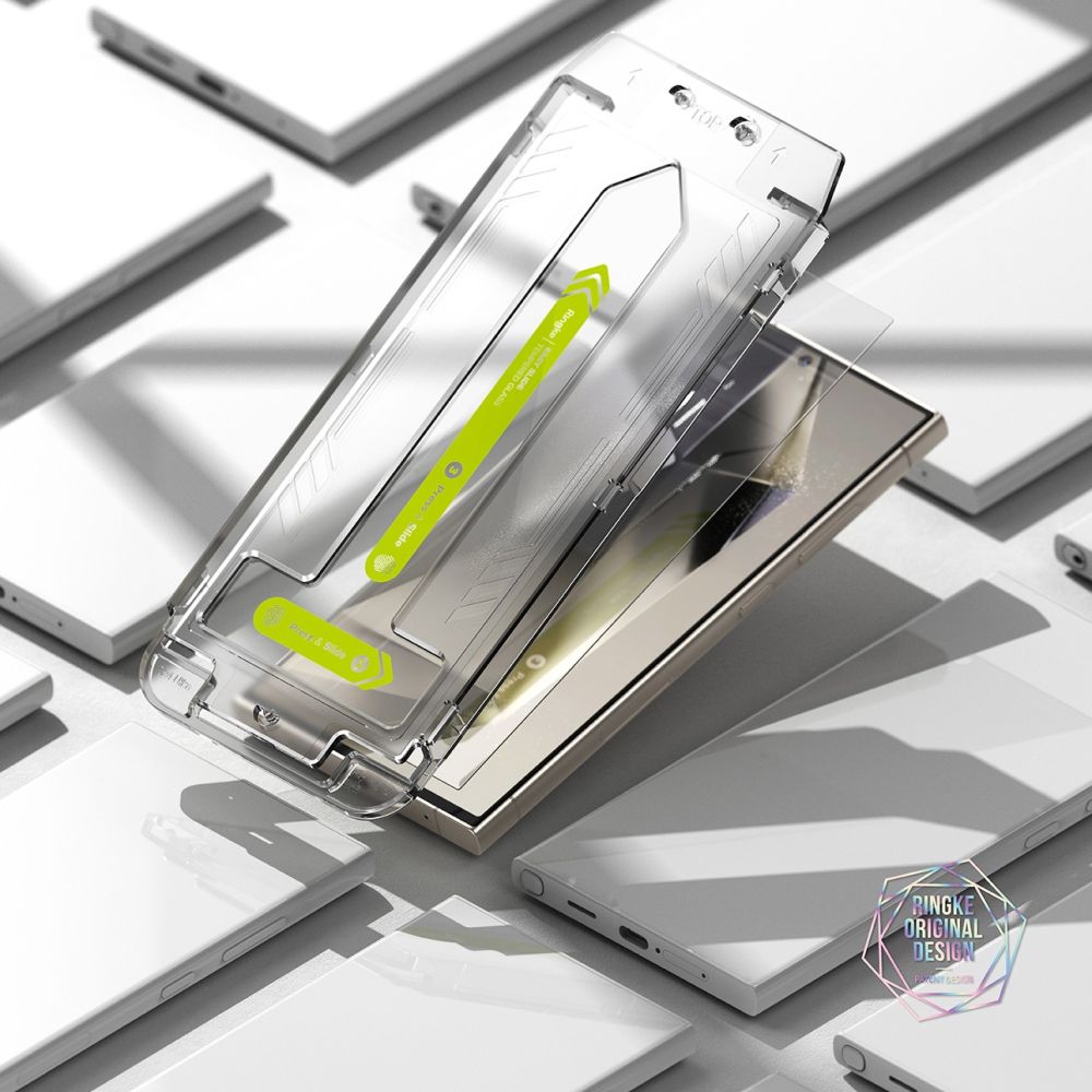 Ringke Ringke Galaxy S24 Ultra 2-PACK Easy Slide Skärmskydd Härdat Glas