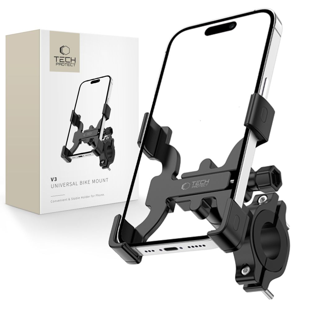 Tech-Protect Tech-Protect Mobilhållare Cykel V3 Universal Svart