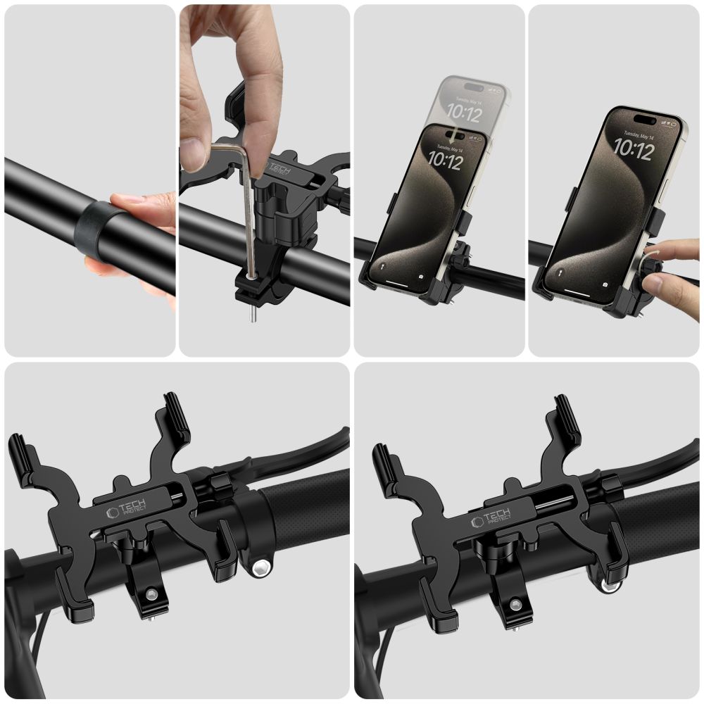 Tech-Protect Tech-Protect Mobilhållare Cykel V3 Universal Svart