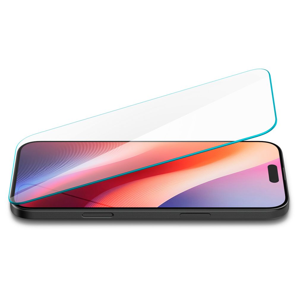 Spigen Spigen iPhone 16 / 15 Skärmskydd Slim Glas.tR Härdat Glas