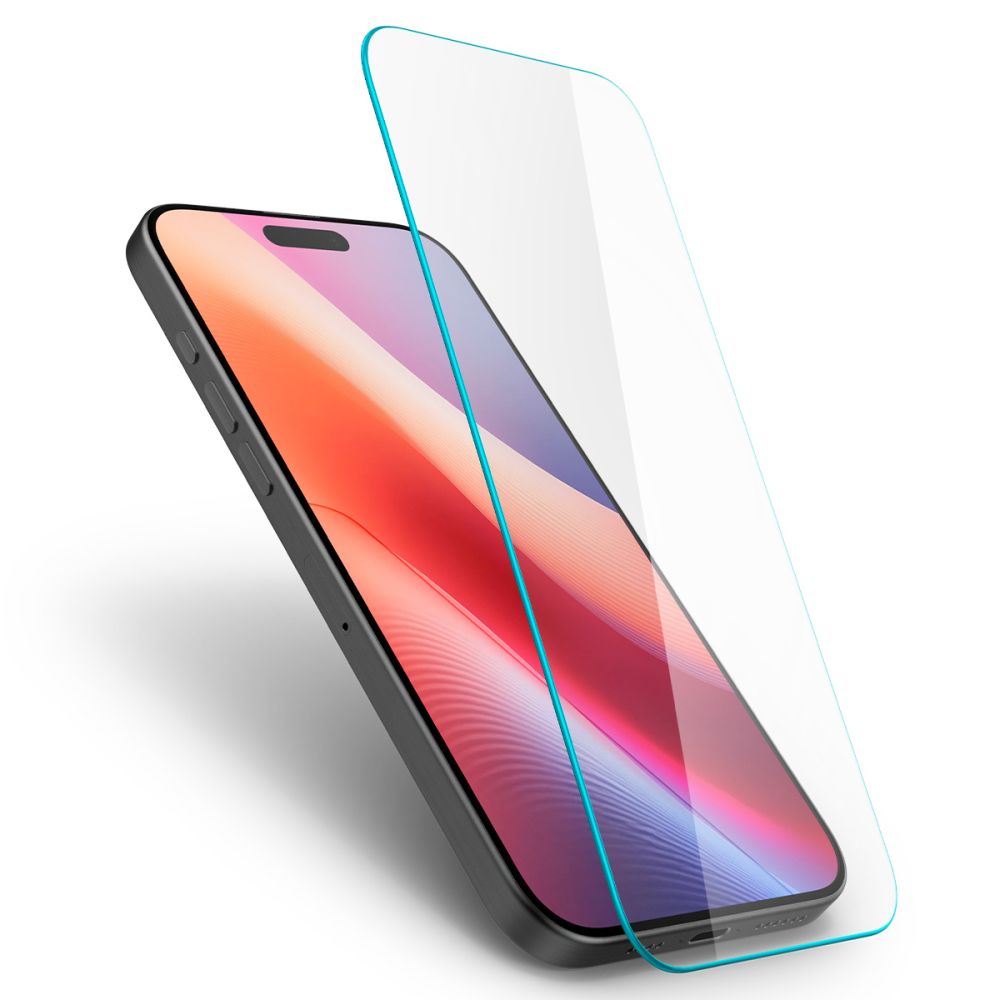 Spigen Spigen iPhone 16 / 15 Skärmskydd Slim Glas.tR Härdat Glas