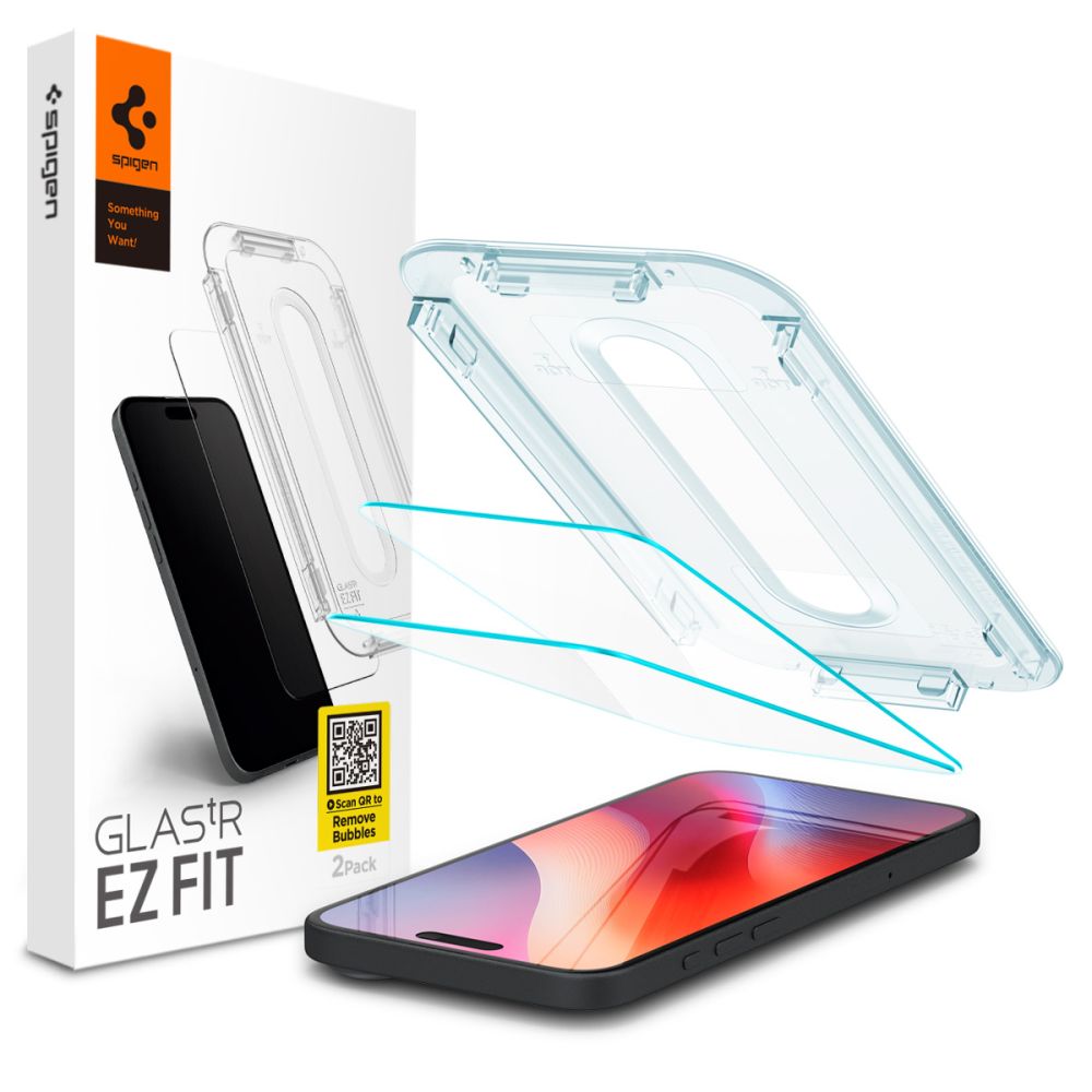 Spigen Spigen iPhone 17 / 17 Pro / 16 Pro 2-PACK GLAS.tR 