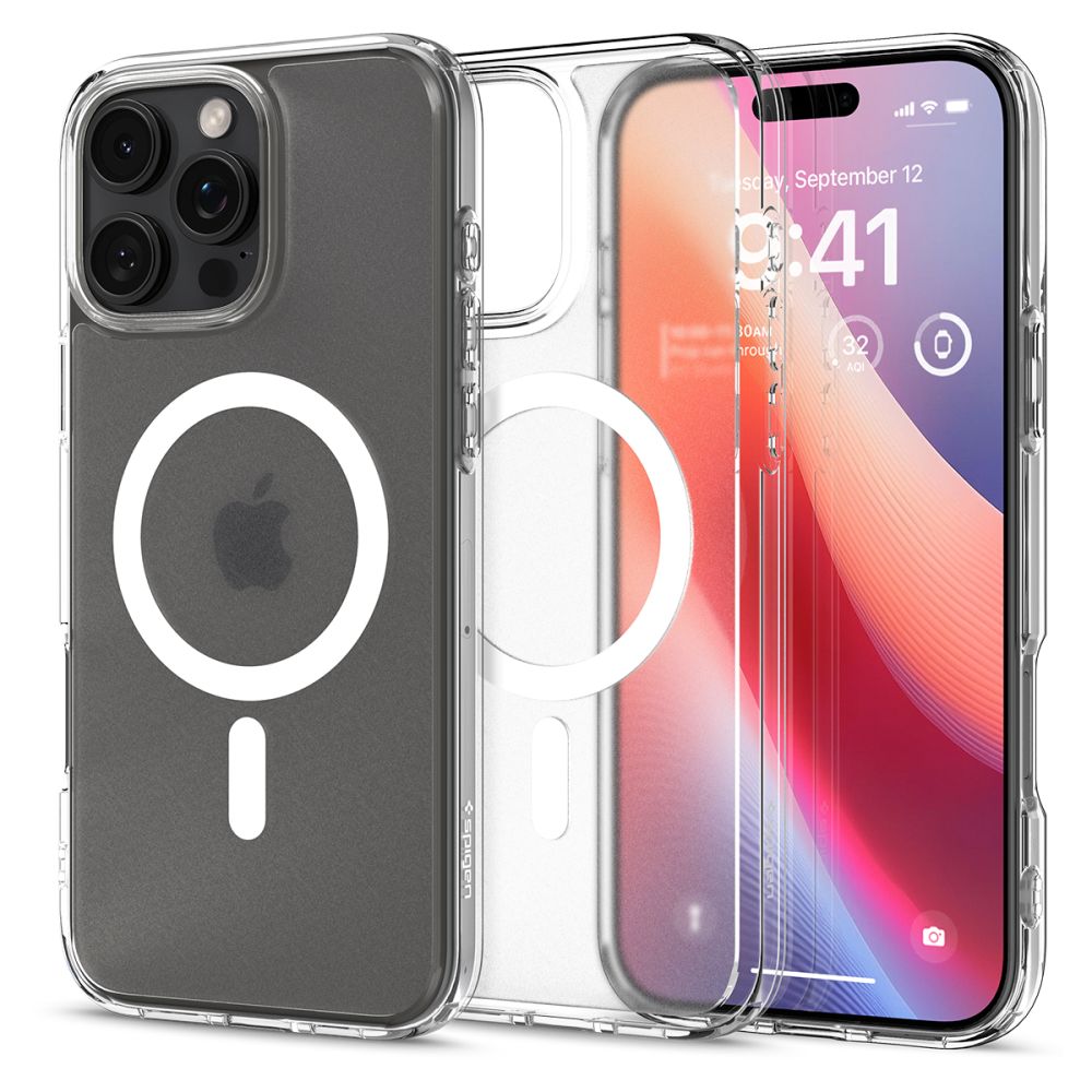 Spigen Spigen iPhone 16 Pro Skal MagSafe Ultra Hybrid Frostad Transparent