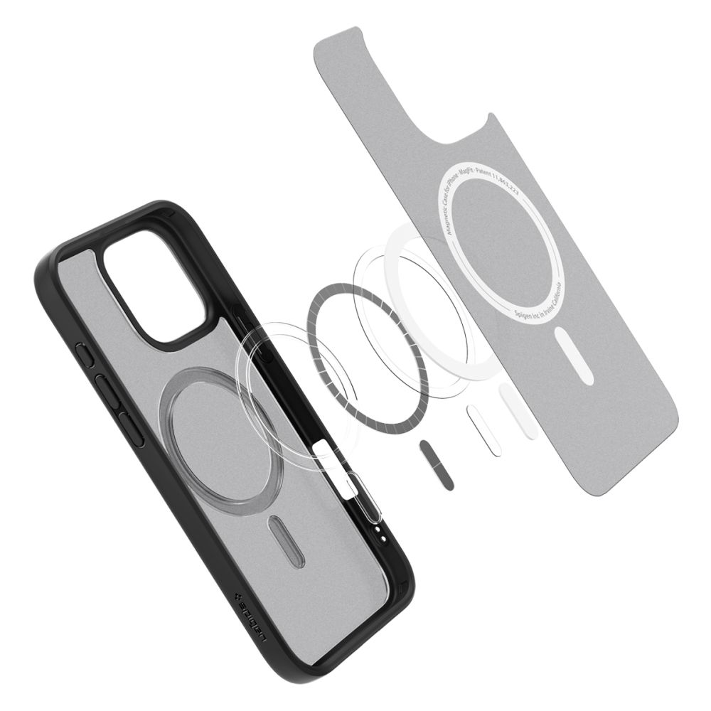 Spigen Spigen iPhone 16 Pro Max Skal MagSafe Ultra Hybrid Frostad Svart