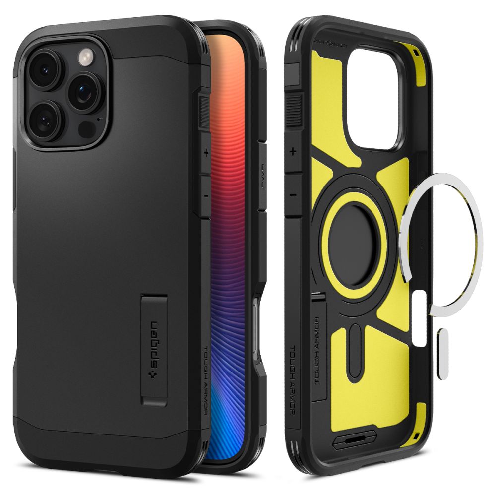 Spigen Spigen iPhone 16 Pro Skal MagSafe Mag Tough Armor Svart