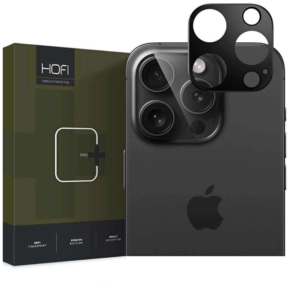 HOFI HOFI iPhone 16 Pro / 16 Pro Max Linsskydd AluCam Pro+ Svart