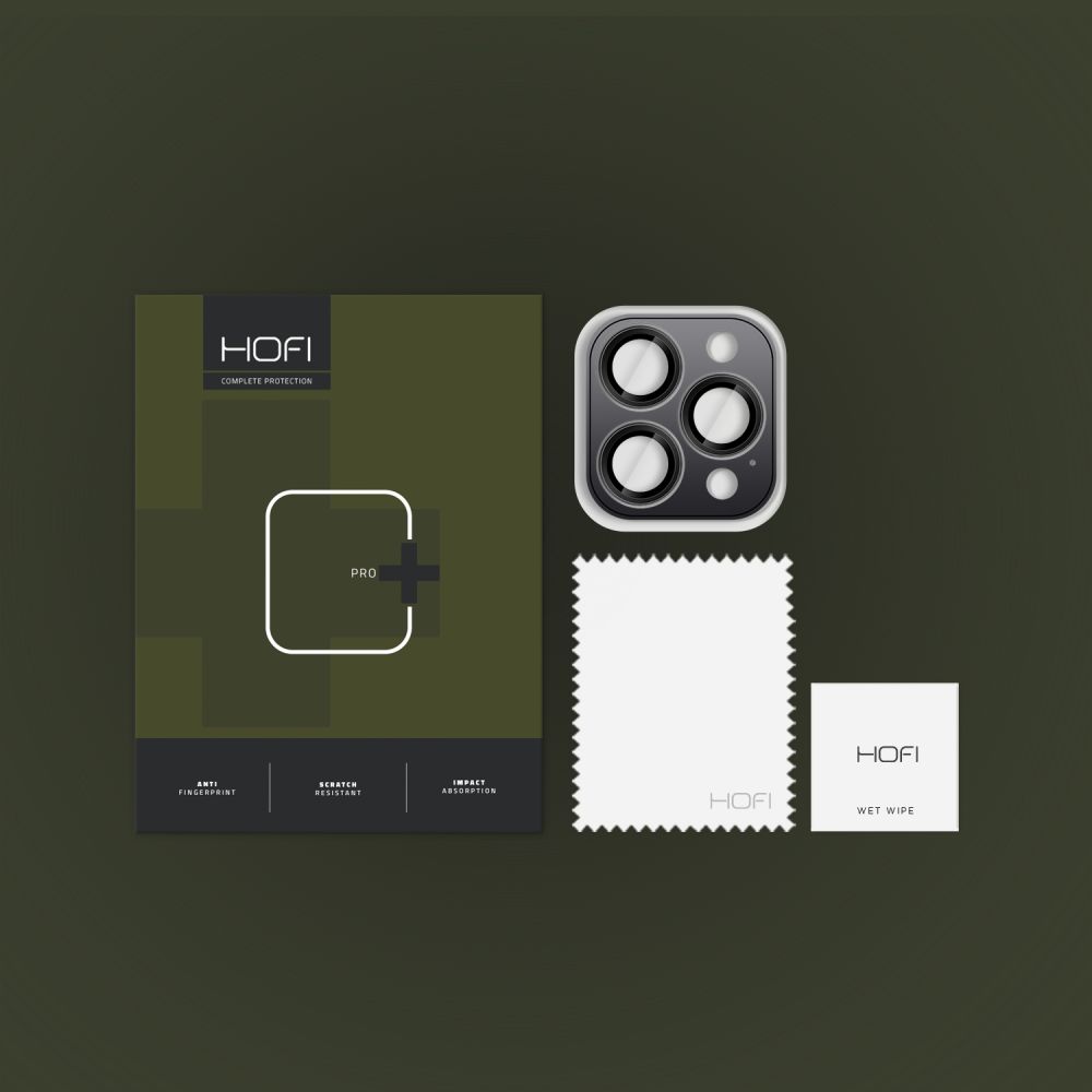 HOFI HOFI iPhone 16 Pro / 16 Pro Max Linsskydd CamRing Pro+ Svart