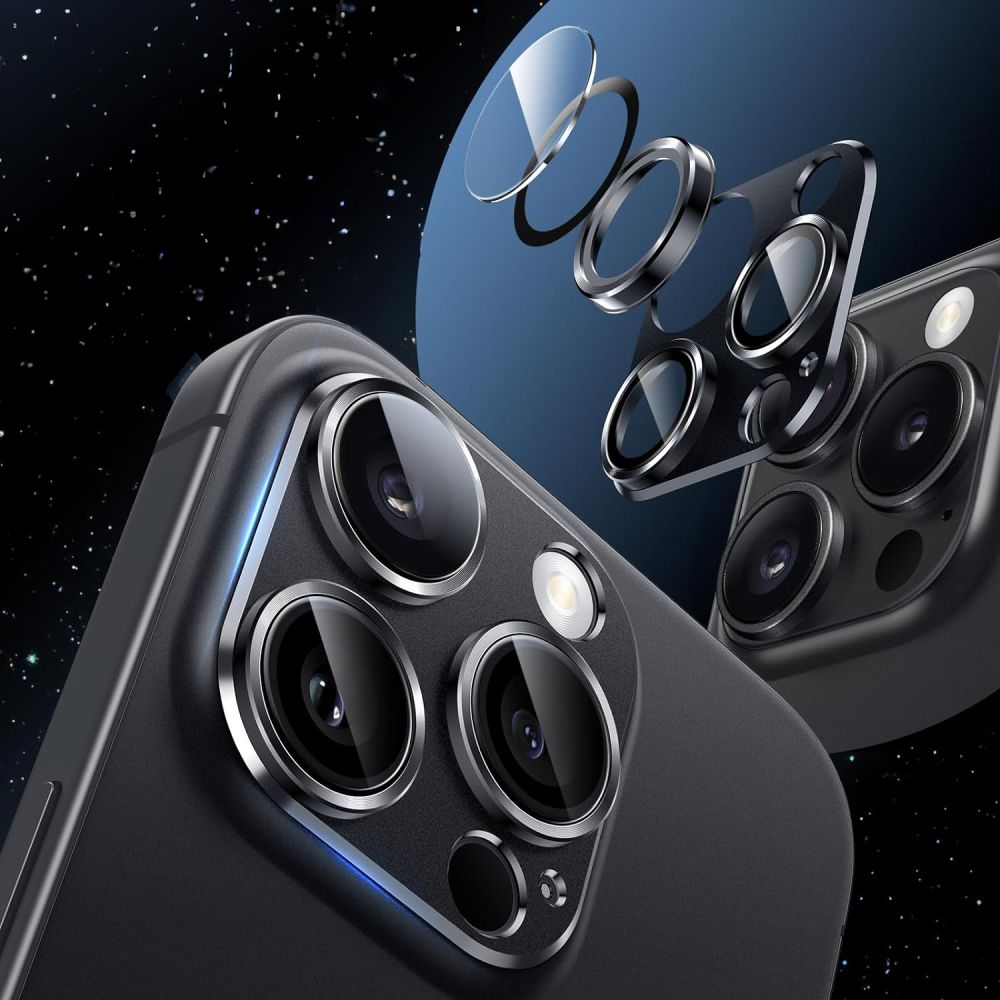 HOFI HOFI iPhone 16 Pro / 16 Pro Max Linsskydd FullCam Pro+ Svart