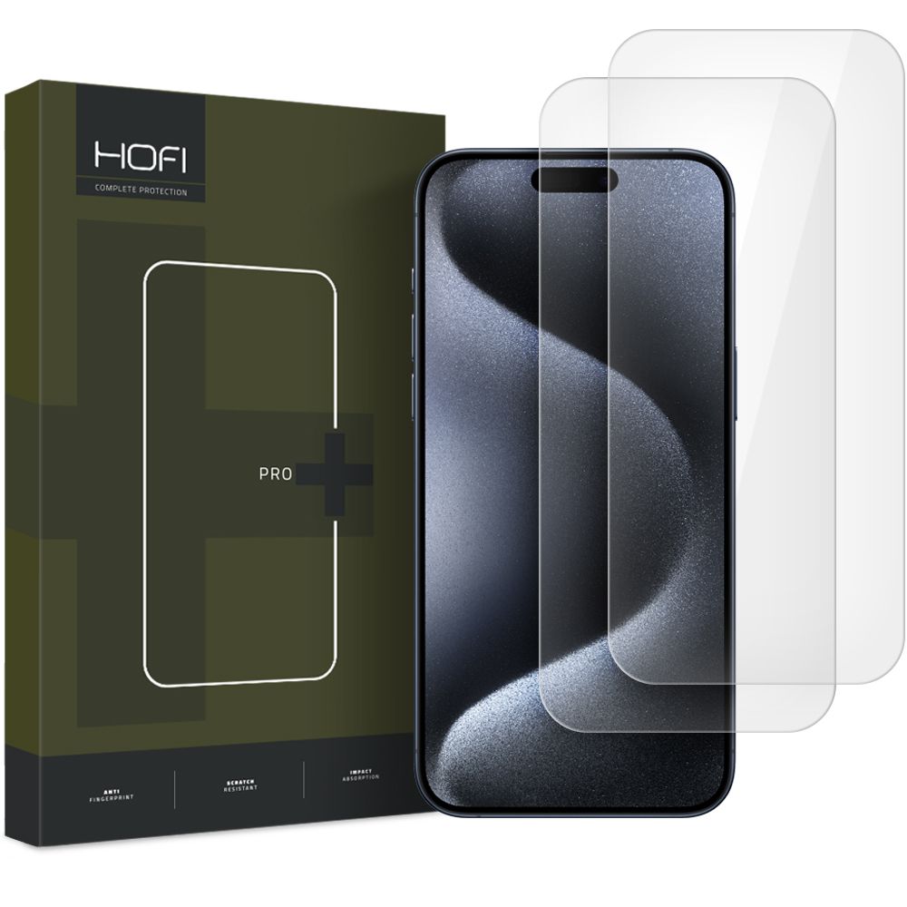 HOFI HOFI iPhone 16 Pro 2-PACK Skärmskydd Pro+ Transparent