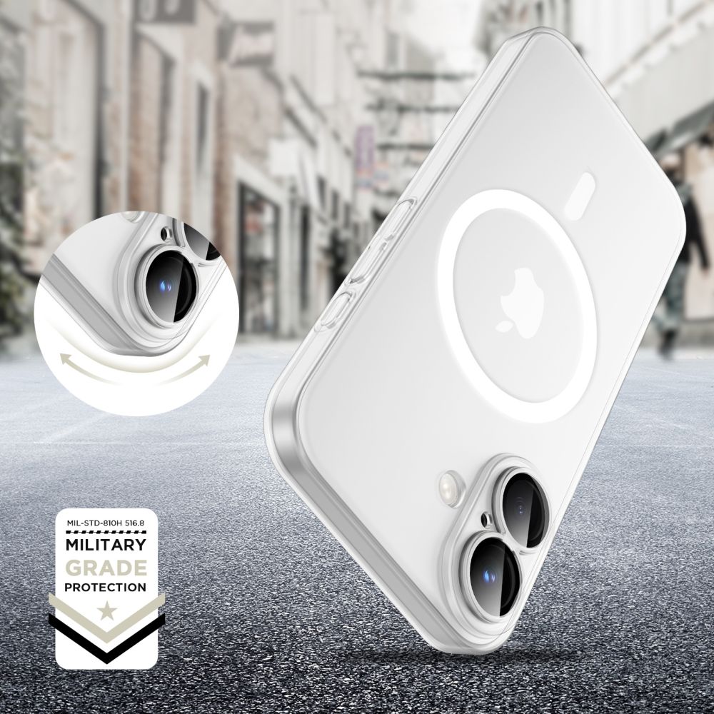 Tech-Protect Tech-Protect iPhone 16 Skal MagSafe MagSlim Matt Vit
