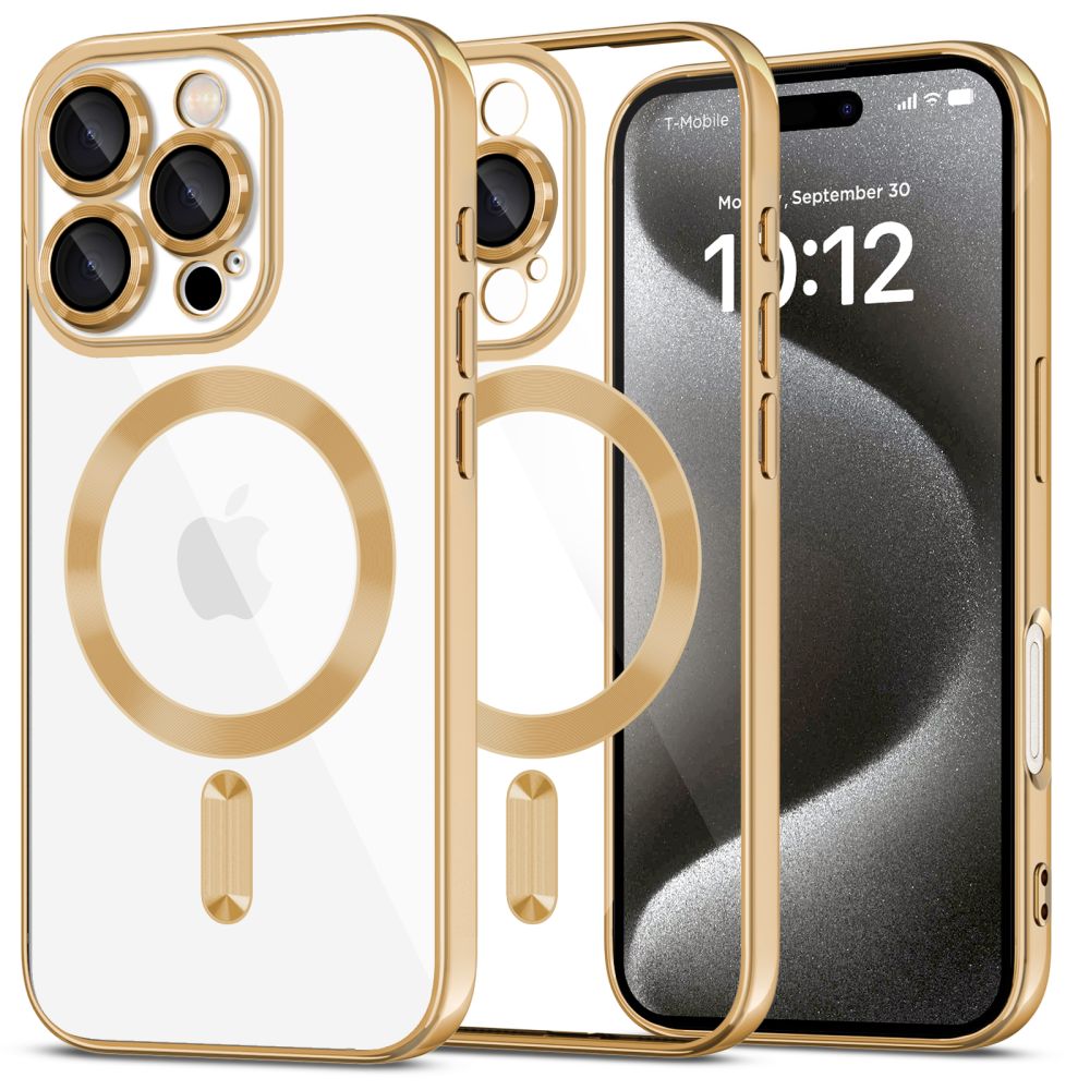 Tech-Protect Tech-Protect iPhone 16 Pro Max Skal MagSafe MagFlex Shiny Gold