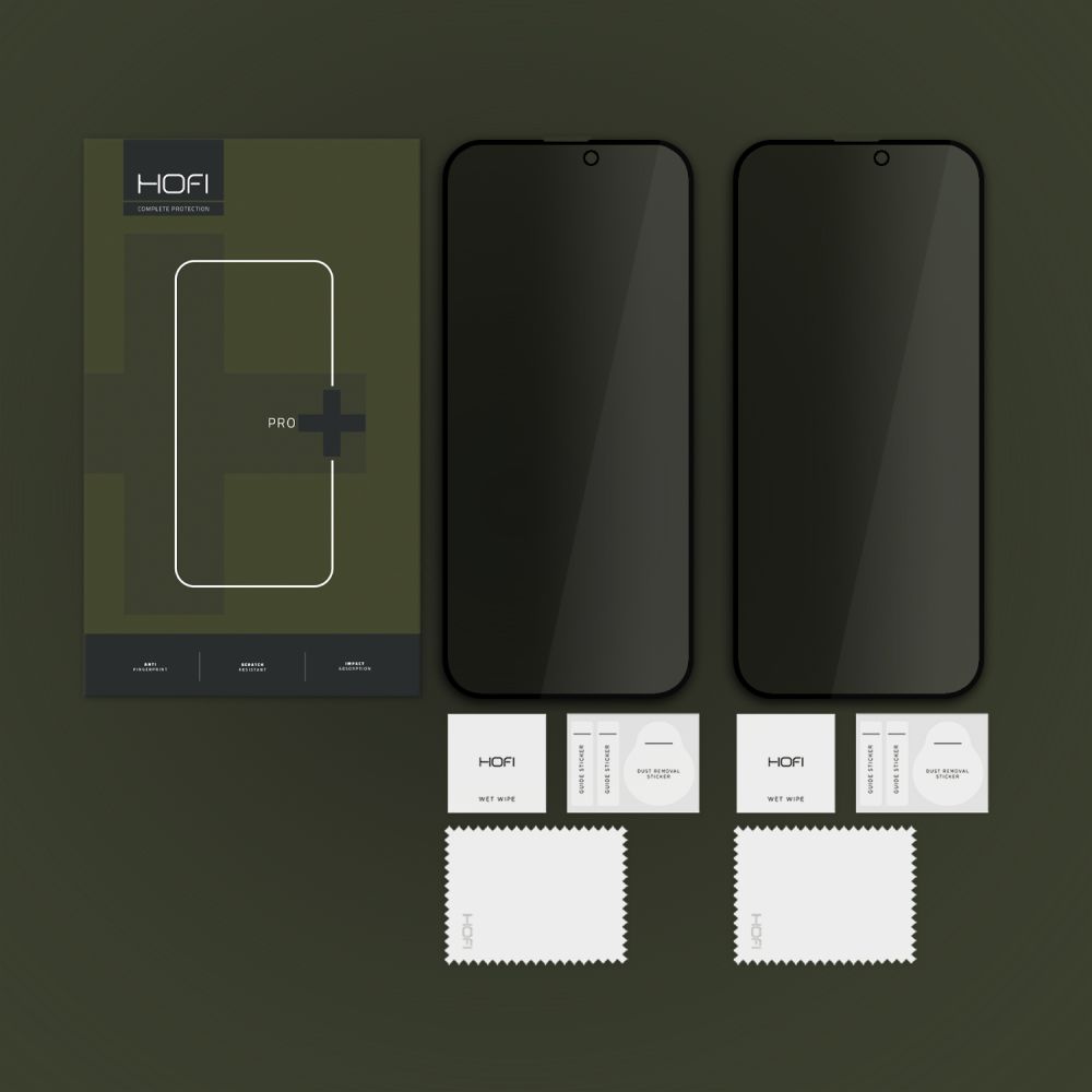HOFI HOFI iPhone 16 2-PACK Skärmskydd Anti Spy Pro+ Privacy
