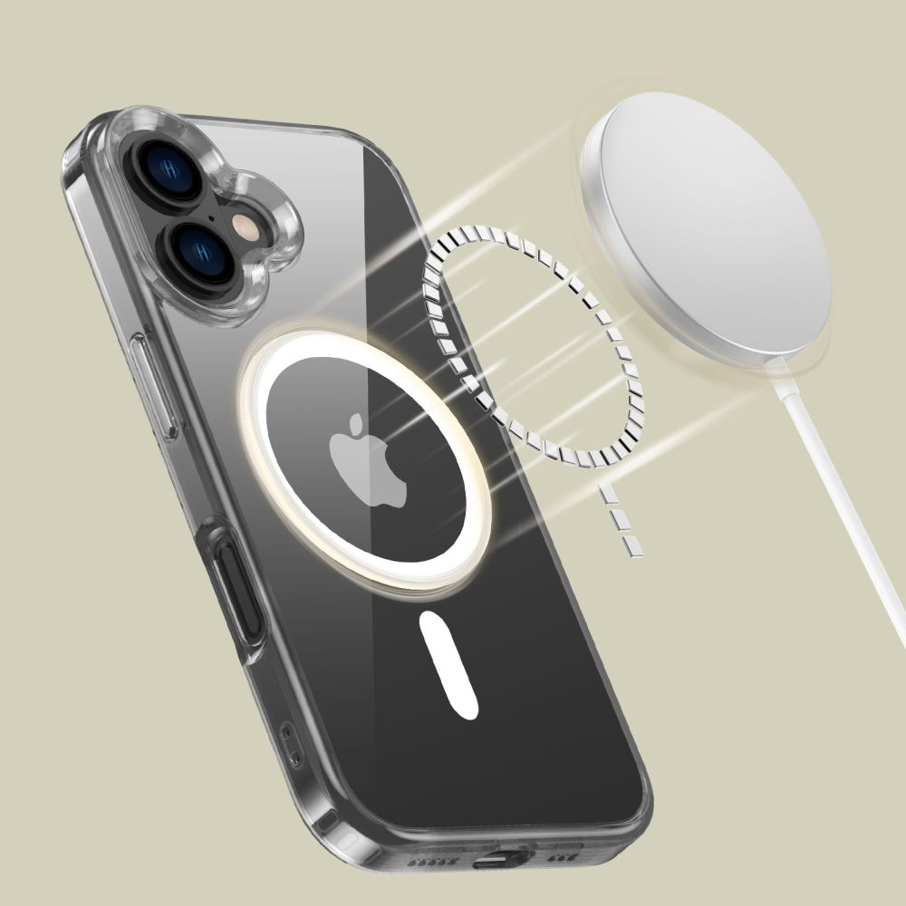 Tech-Protect Tech-Protect iPhone 16 Skal MagSafe FlexAir Hybrid Transparent