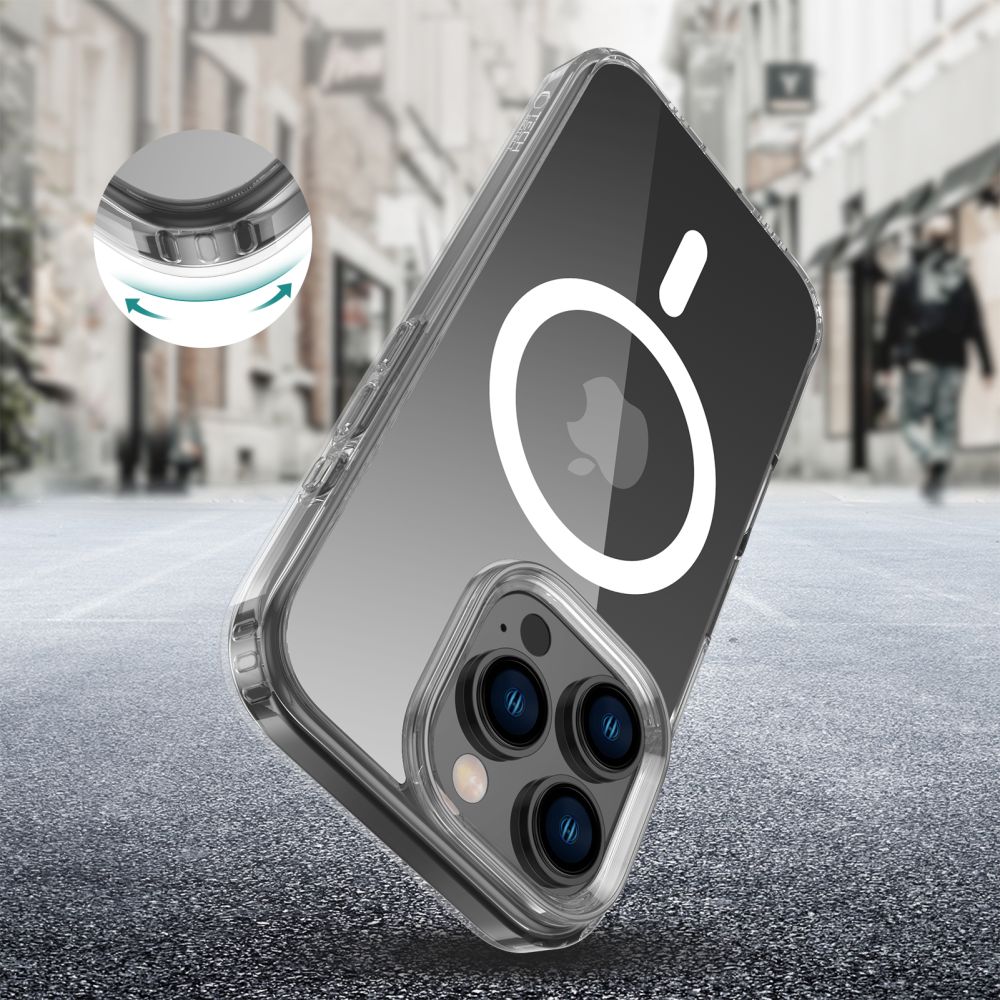 Tech-Protect Tech-Protect iPhone 16 Pro Skal MagSafe FlexAir Hybrid Transparent