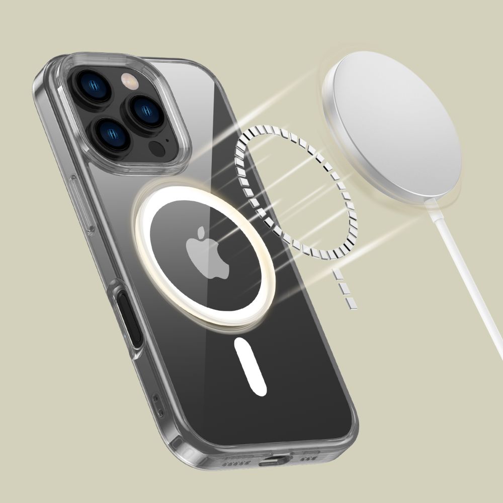 Tech-Protect Tech-Protect iPhone 16 Pro Skal MagSafe FlexAir Hybrid Transparent