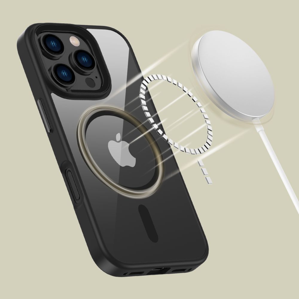 Tech-Protect Tech-Protect iPhone 16 Pro Skal MagSafe MagMat Svart/Transparent