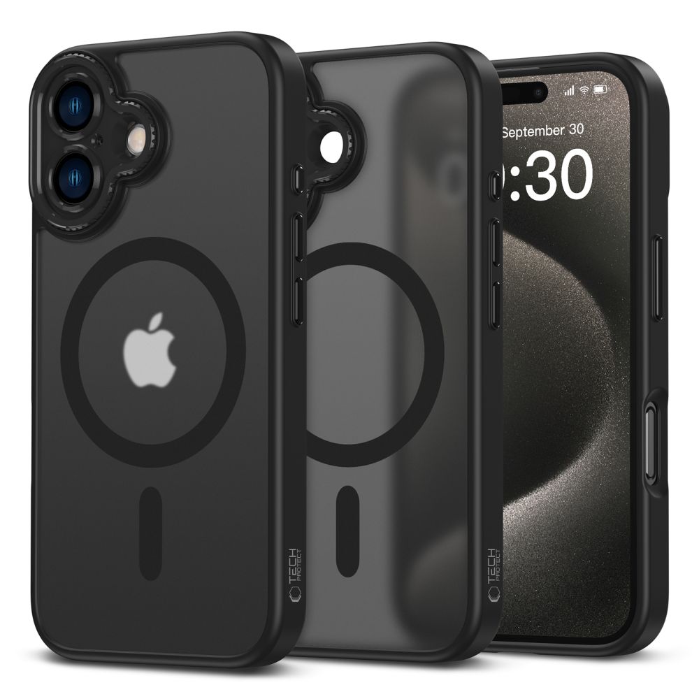 Tech-Protect Tech-Protect iPhone 16 Skal MagSafe MagCam Matt Svart