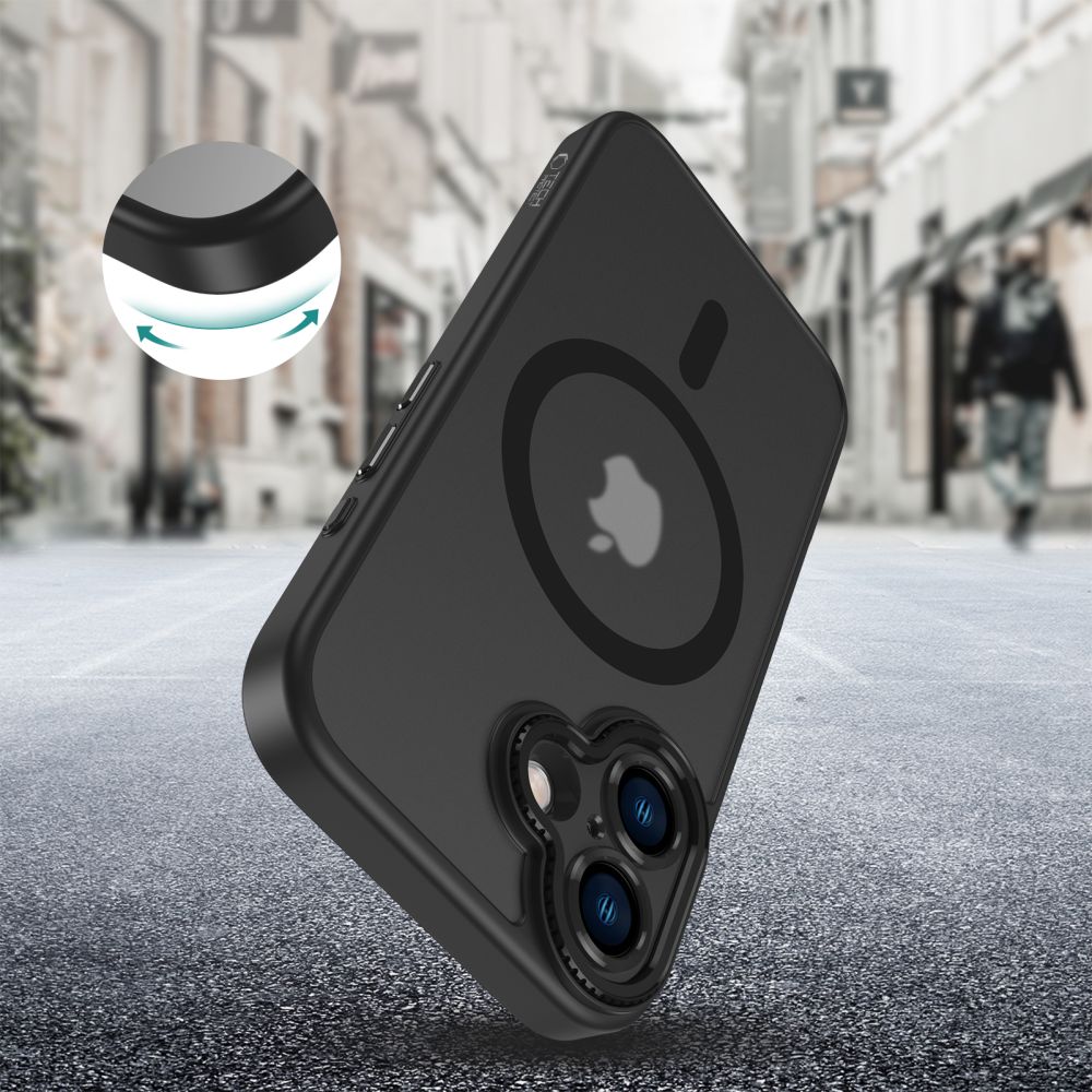 Tech-Protect Tech-Protect iPhone 16 Skal MagSafe MagCam Matt Svart