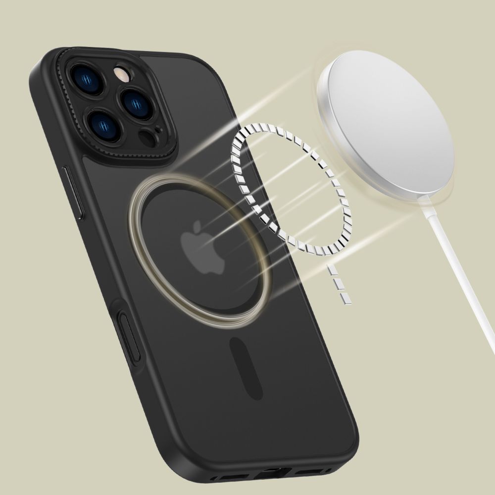 Tech-Protect Tech-Protect iPhone 16 Pro Max Skal MagSafe MagCam Matt Svart
