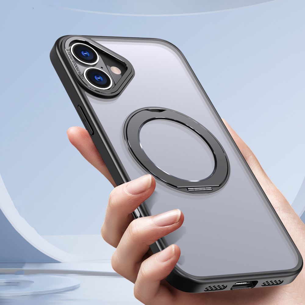 Tech-Protect Tech-Protect iPhone 16 Skal MagSafe MagRing Matt Svart
