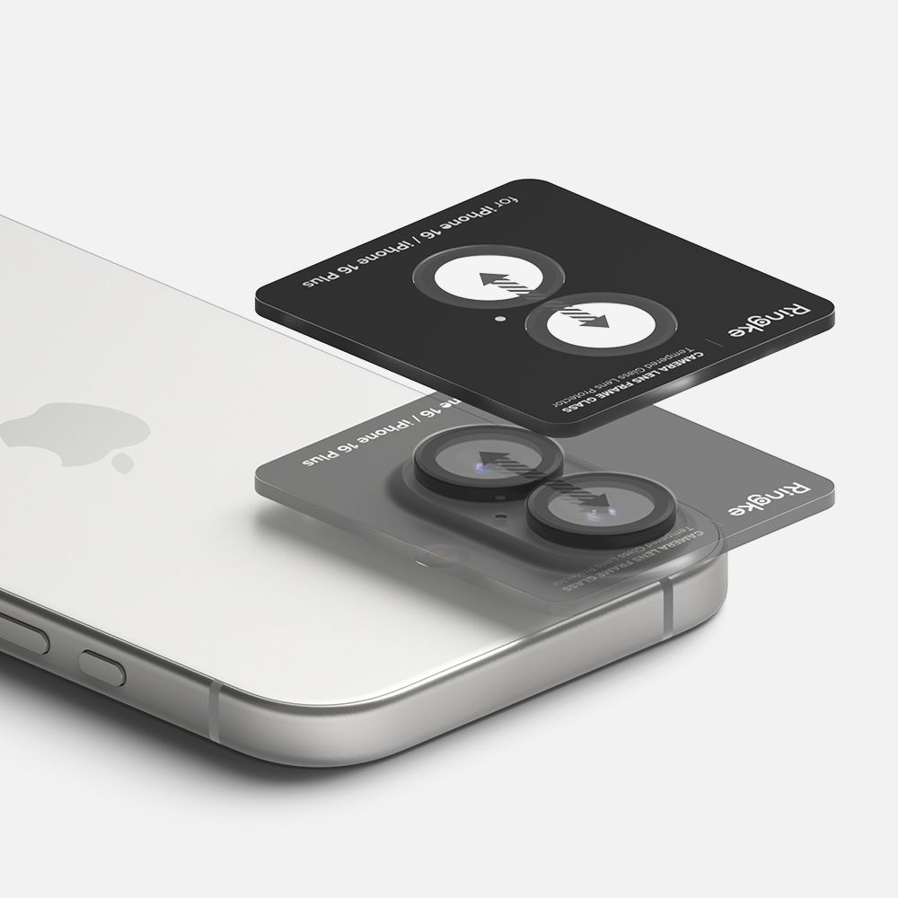 Ringke Ringke iPhone 16 / 16 Plus 2-PACK Linsskydd Svart