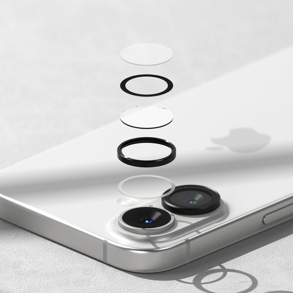 Ringke Ringke iPhone 16 / 16 Plus 2-PACK Linsskydd Svart