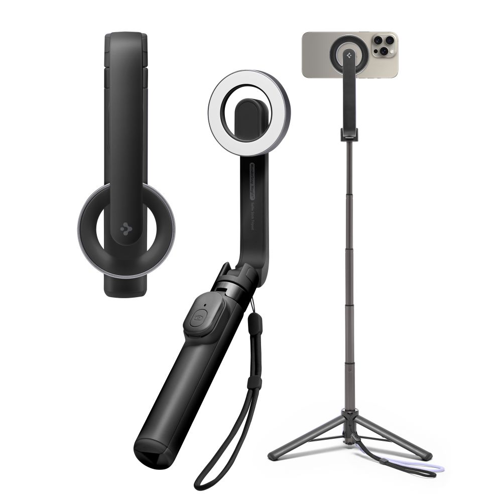 Spigen Spigen 74 cm MagSafe Bluetooth Selfiestick Tripod Svart