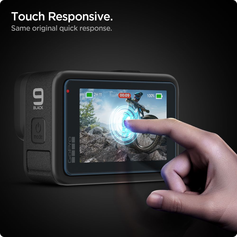 Spigen Spigen GoPro Hero 12/11/10/9 2-SET Glas.tR Slim + Film Transparent