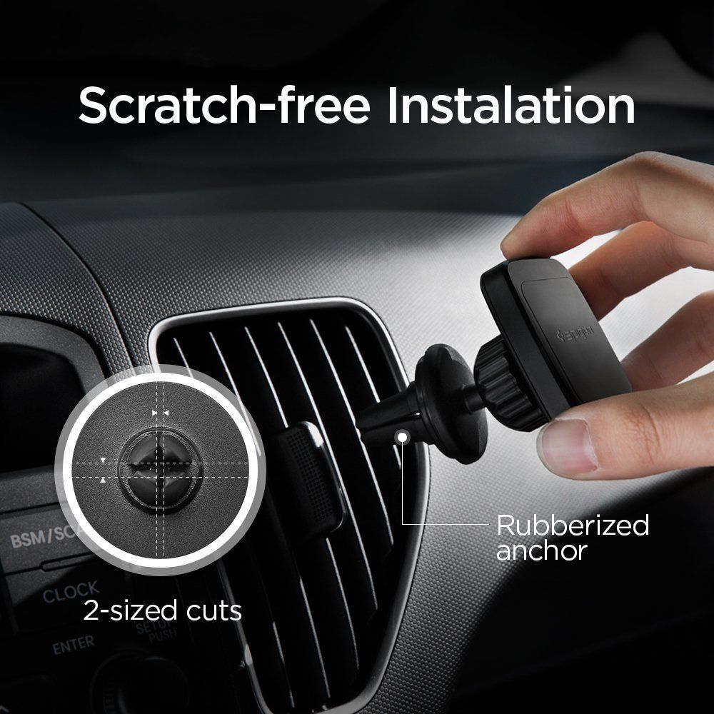 Spigen Spigen Magnetisk Mobilhållare För Ventilation Svart