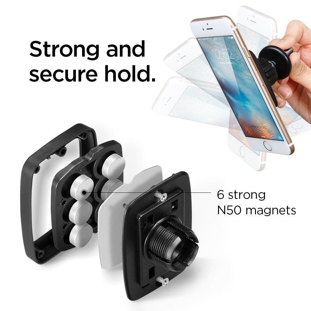 Spigen Spigen Magnetisk Mobilhållare För Ventilation Svart