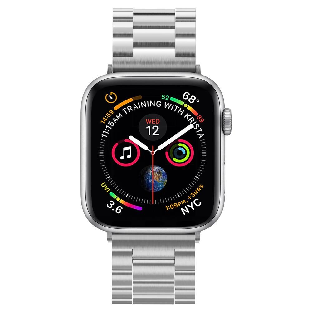 Spigen Spigen Apple Watch 42/44/45/46/49mm Armband Modern Fit Silver
