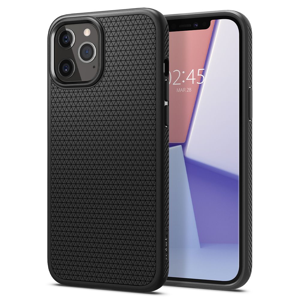 Spigen Spigen iPhone 12 / 12 Pro Skal Liquid Air Matt Svart