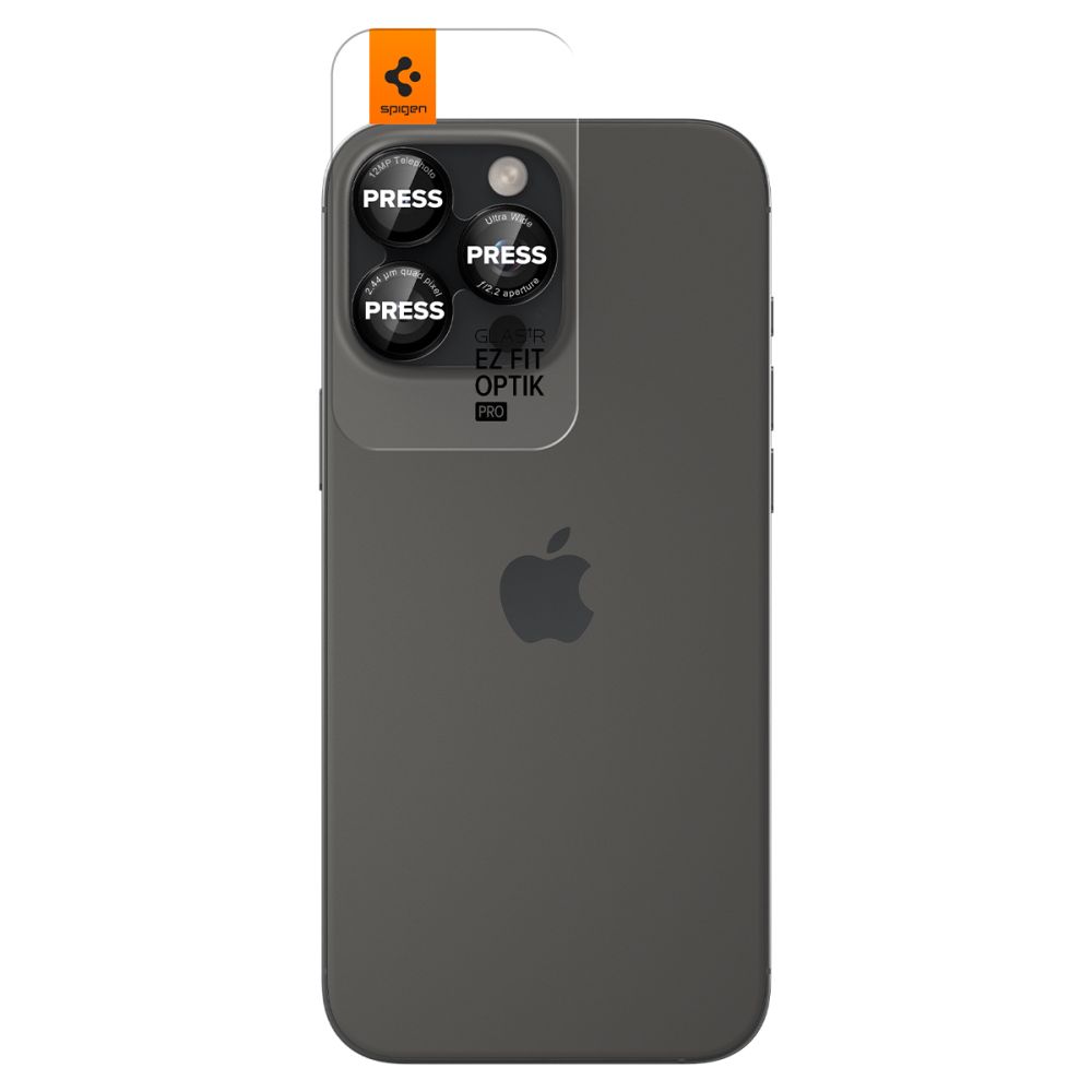 Spigen Spigen iPhone 16/15/14 Pro/Pro Max 2-PACK Linsskydd Optik GLAS.tR