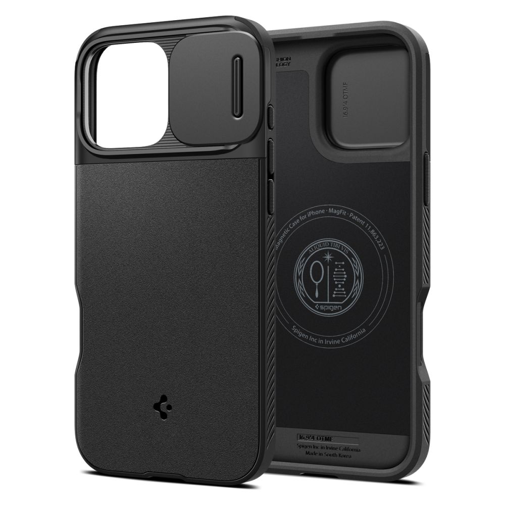 Spigen Spigen iPhone 16 Pro Skal MagSafe Optik Armor Black