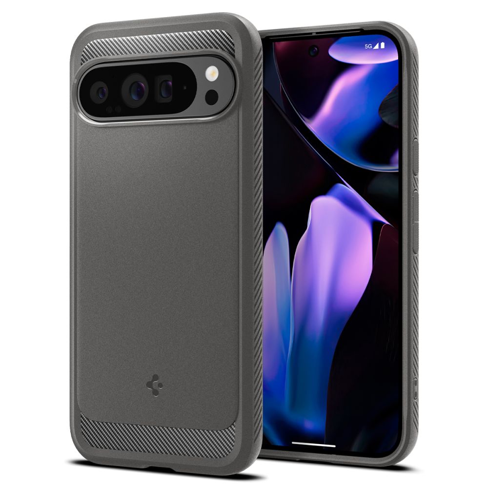 Spigen Spigen Google Pixel 9 Pro XL Skal Rugged Armor Marble Grey