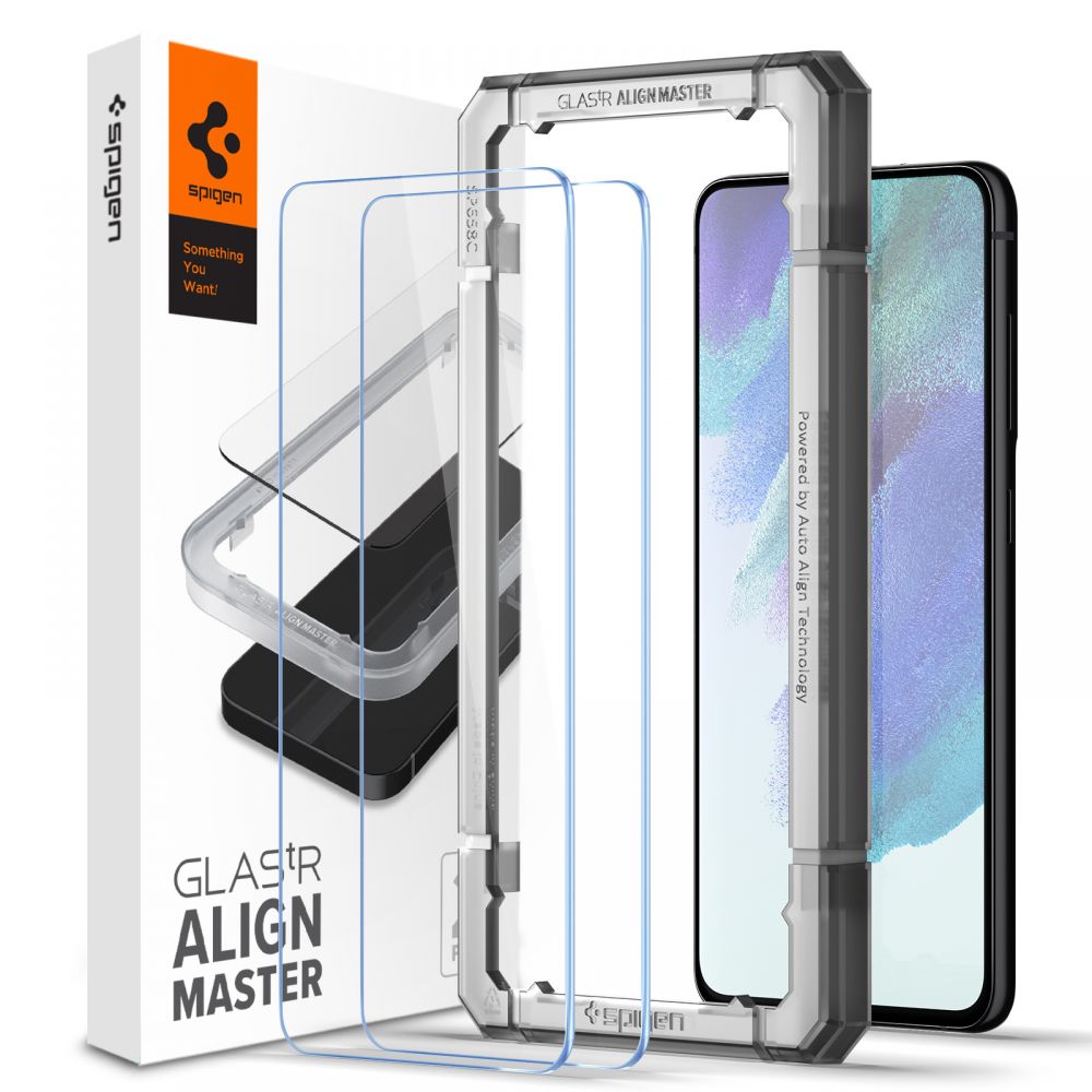Spigen Spigen Samsung Galaxy S21 FE 2-PACK Skärmskydd ALM GLAS.tR
