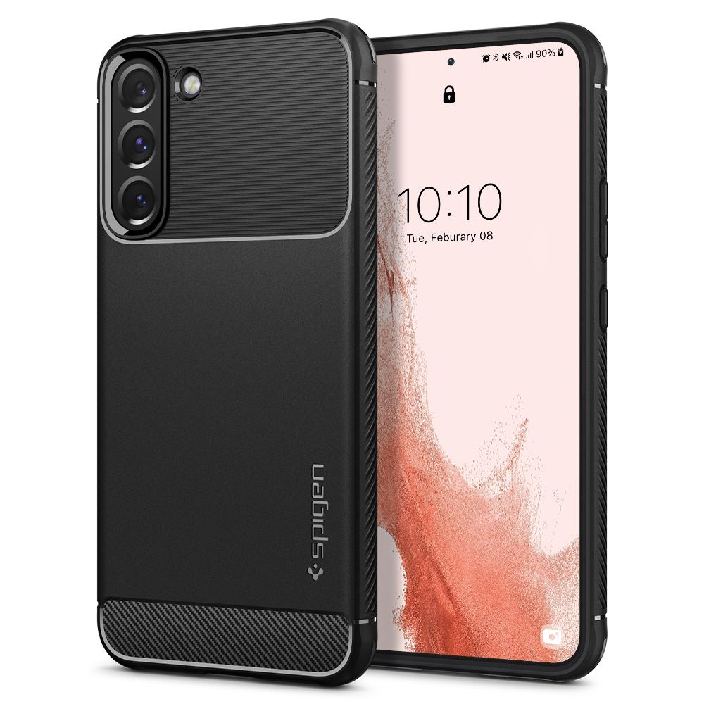 Spigen Spigen Samsung Galaxy S22 Skal Rugged Armor Svart