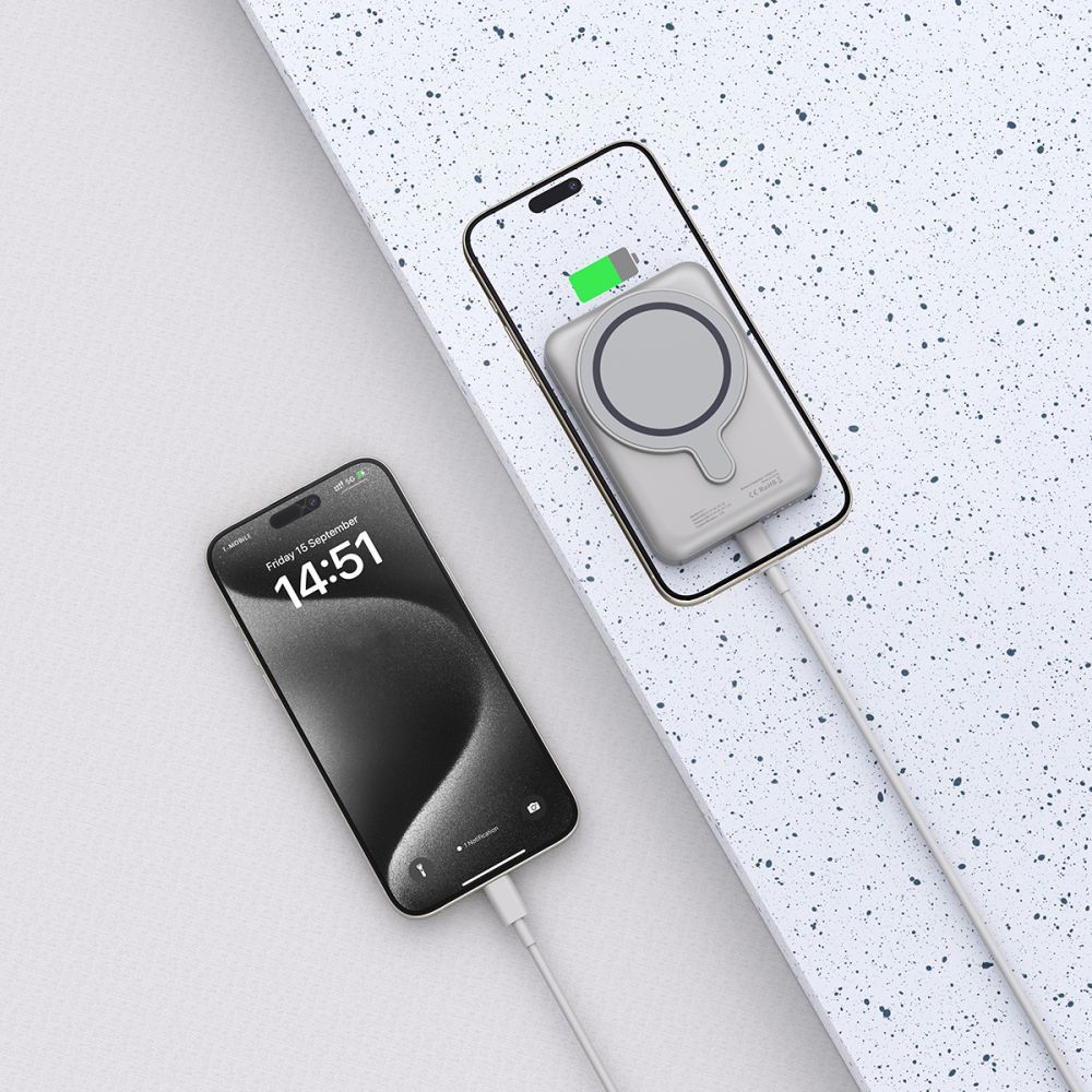 Tech-Protect Tech-Protect 10000 mAh MagSafe Powerbank LifeMag Titanium