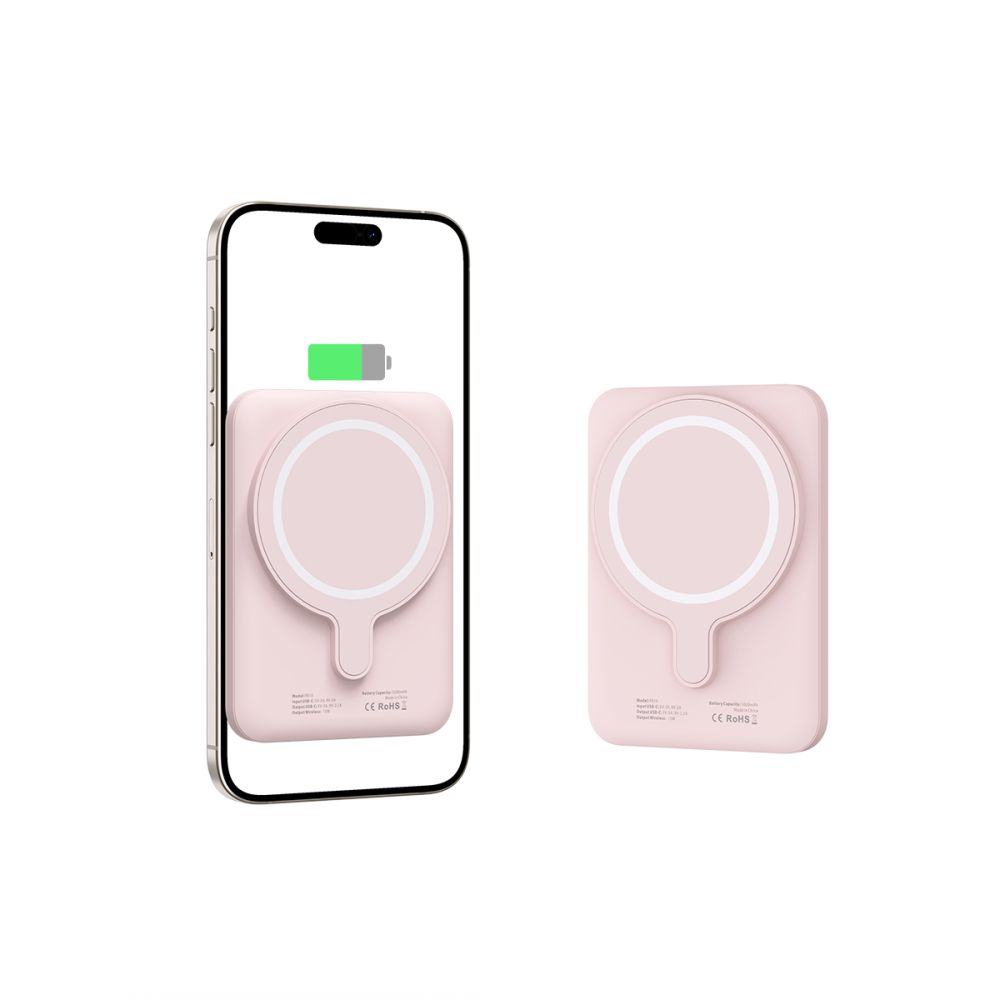 Tech-Protect Tech-Protect 5000 mAh MagSafe Powerbank LifeMag Rosa