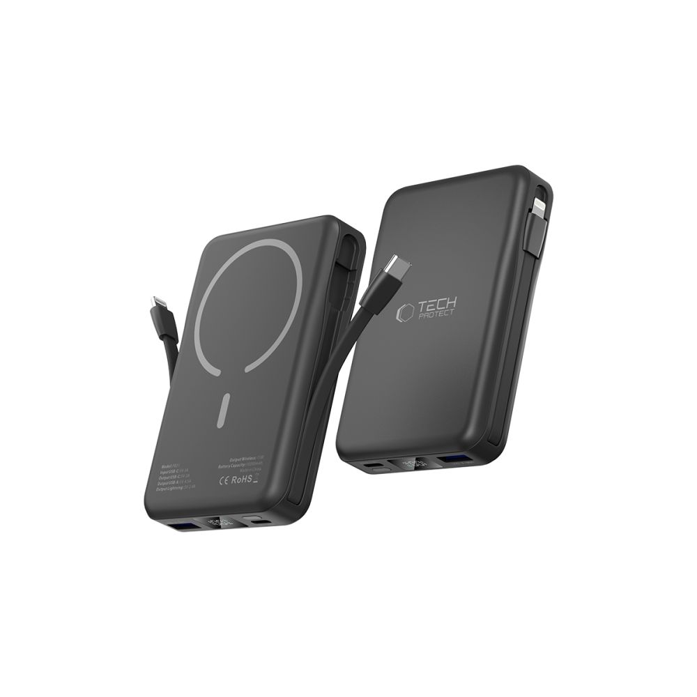 Tech-Protect Tech-Protect 10000 mAh MagSafe Powerbank LifeMag Svart