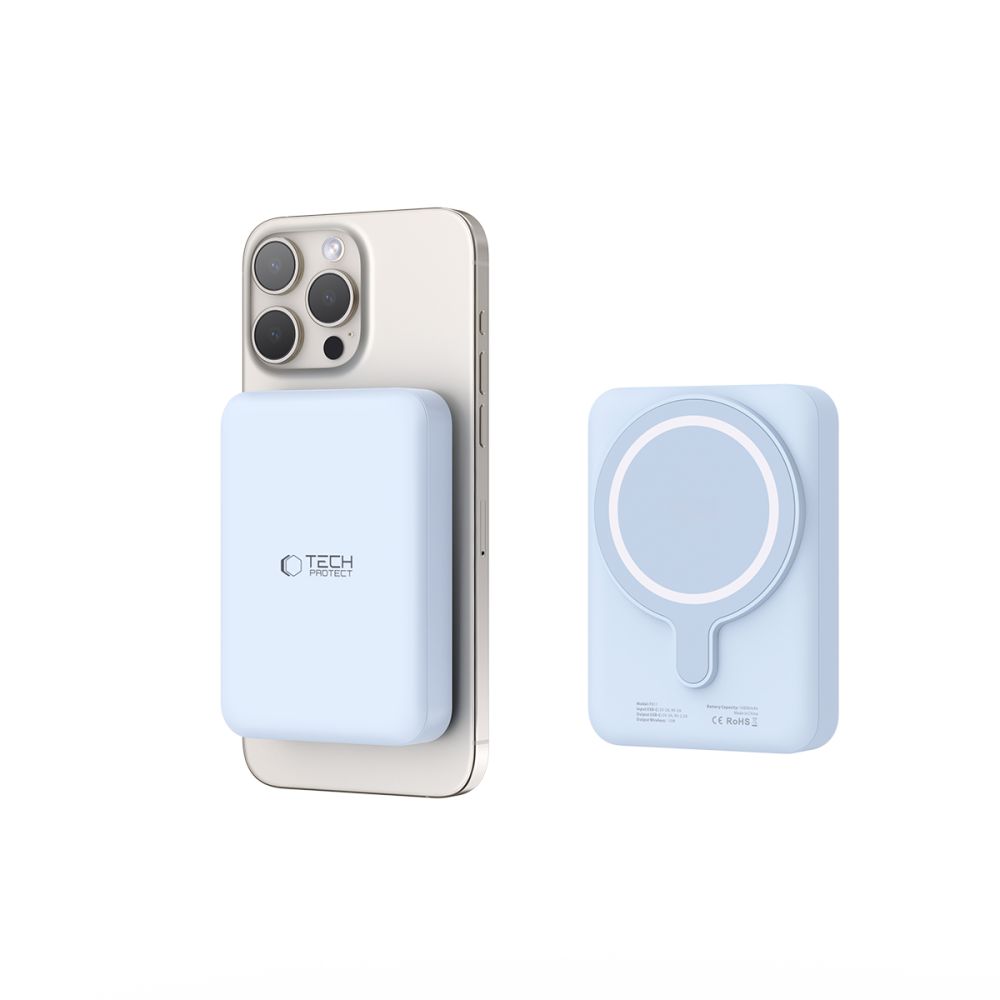 Tech-Protect Tech-Protect 10000 mAh MagSafe Powerbank LifeMag Blå