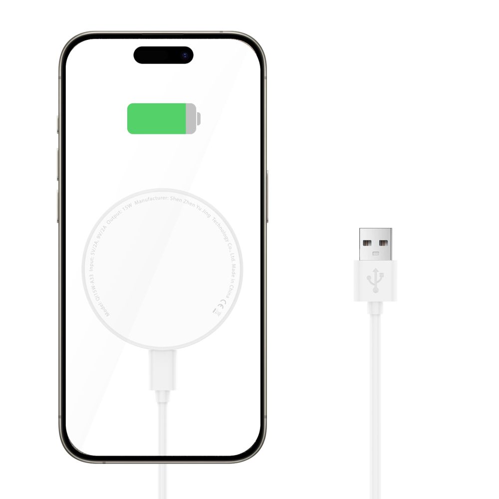 Tech-Protect Tech-Protect 15W Qi Magnetisk MagSafe Laddare Trådlös Vit