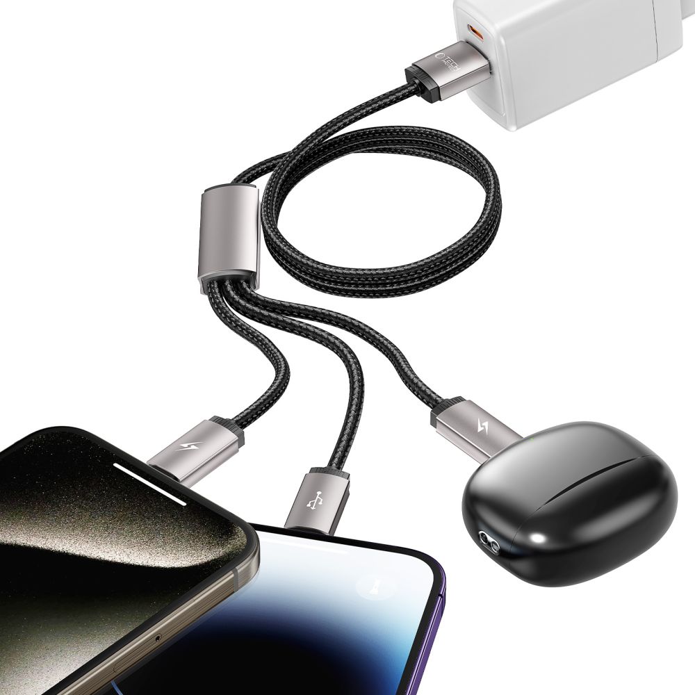 Tech-Protect Tech-Protect 1 m 3.5A 3in1 USB-C/Lightning/Micro Kabel UltraBoost