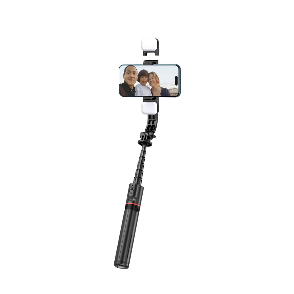 Tech-Protect Tech-Protect Bluetooth Selfie Stick Tripod Med Led Light Svart