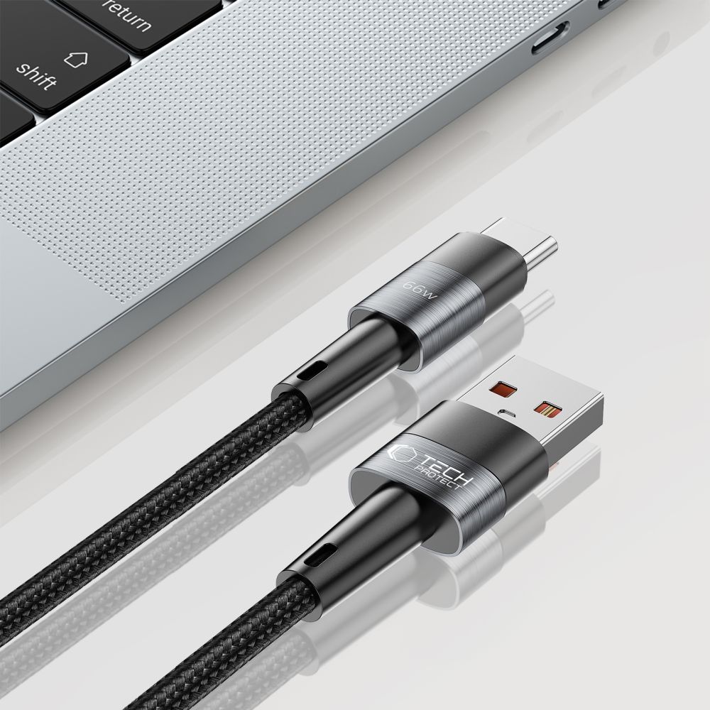 Tech-Protect Tech-Protect 0.5 m 66W/6A USB-C Kabel UltraBoost Grå