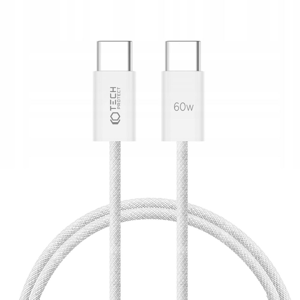 Tech-Protect Tech-Protect 1 m 60W/3A PD USB-C - USB-C Kabel UltraBoost Vit