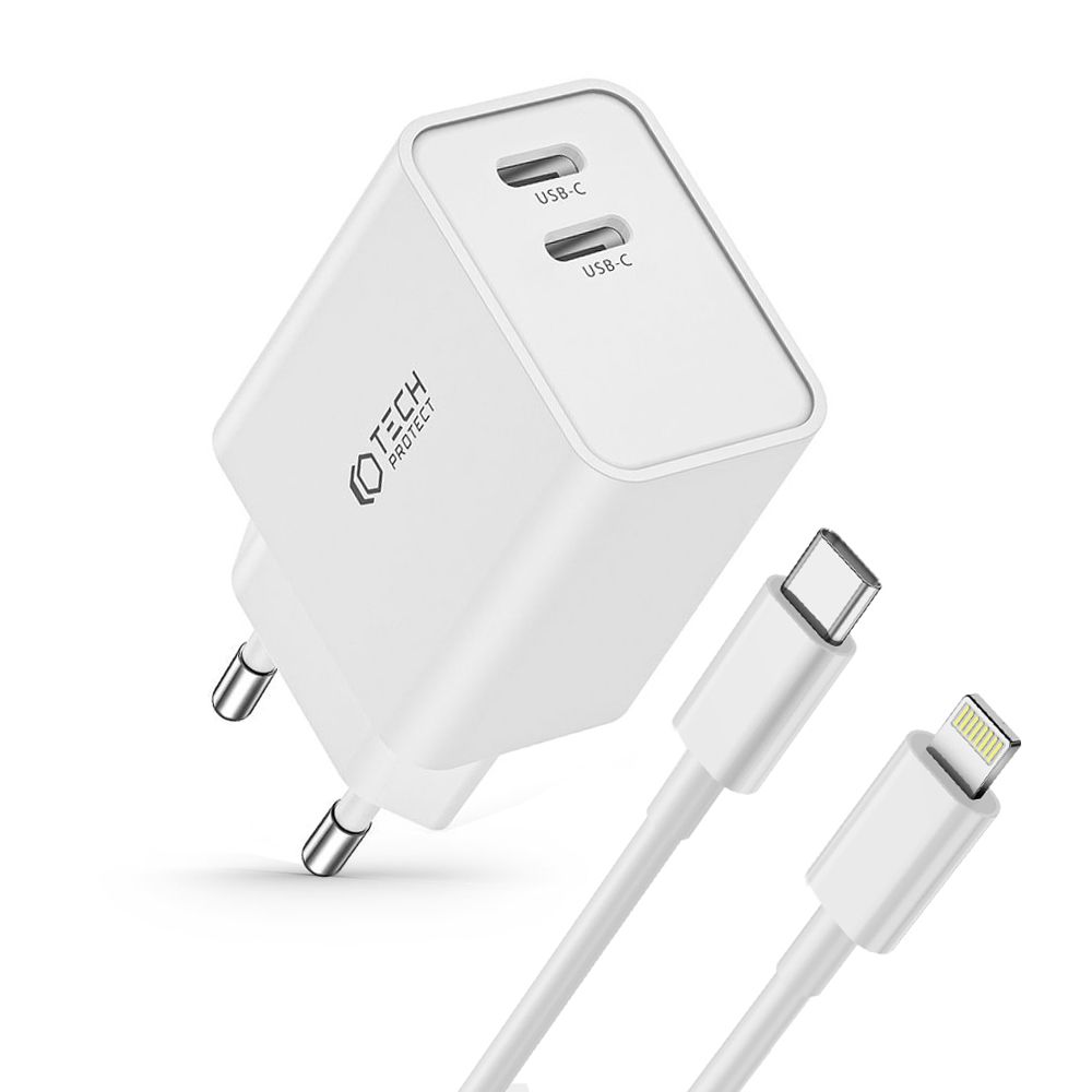 Tech-Protect Tech-Protect 35W Väggladdare PD Inkl. Lightning Kabel UltraBoost