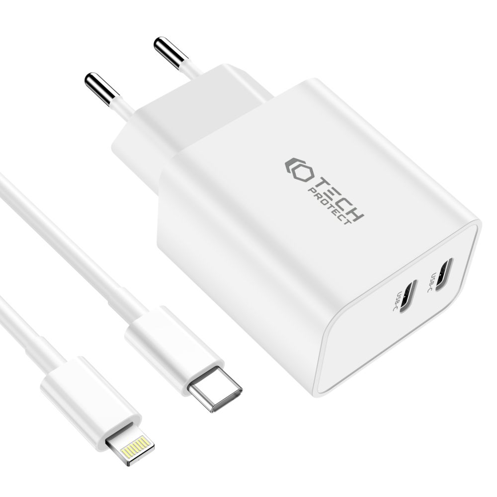 Tech-Protect Tech-Protect 35W Väggladdare PD Inkl. Lightning Kabel UltraBoost
